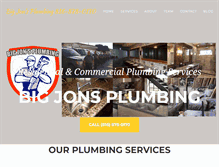 Tablet Screenshot of bigjonsplumbing.com